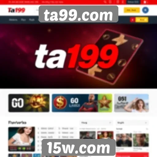 Análise da interface do usuário do ta99.com