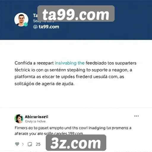 Feedback dos usuários sobre o suporte técnico do ta99.com